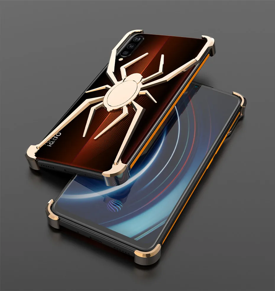 R-JUST для VIVO IQOO Роскошный Алюминиевый металлический бампер чехол крутой противоударный защитный чехол для VIVO iQOO