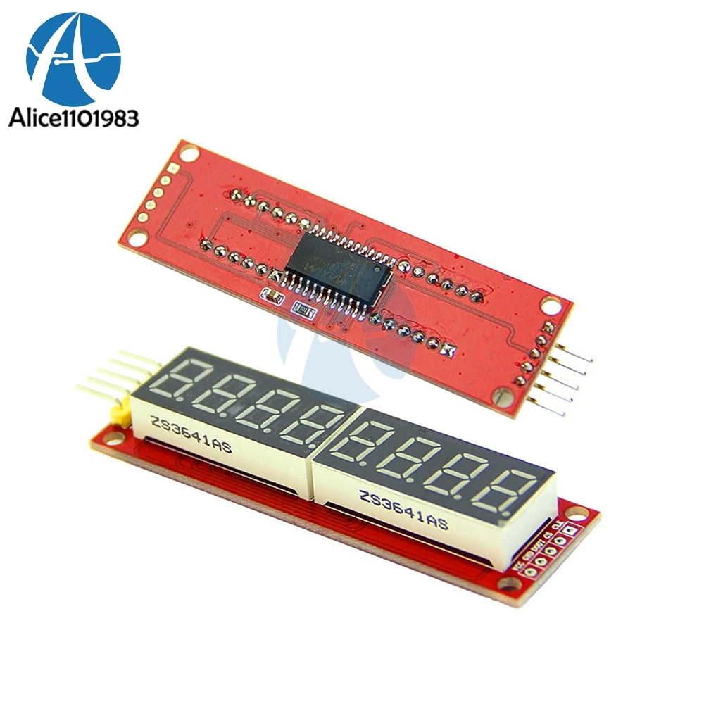 MAX7219 8 значный светодиодный дисплей 7 сегментный цифровой модуль управления SPI для