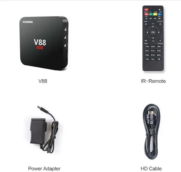 Про Android 5.1 6.0 ТВ коробка с новейшие РФ Дистанционное управление (15 м/49ft рабочих