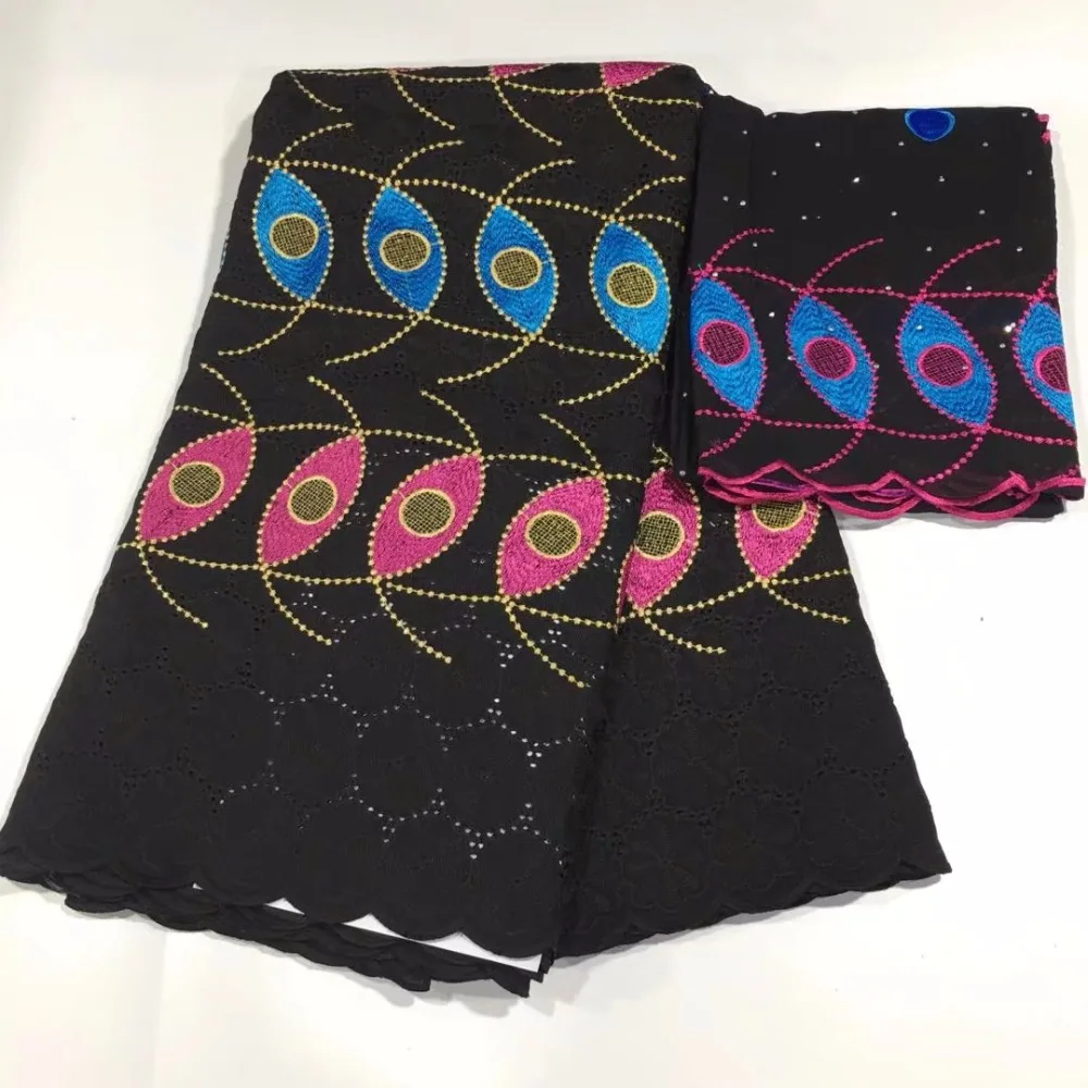 Madison новый дизайн Африканское сухое кружево ткань швейцарская вуаль с камнями