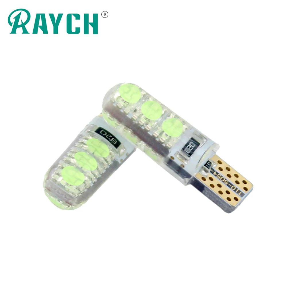 2 шт 12В 5 Вт автомобиля W5W T10 Canbus Светодиодная Лампочка 6030 6SMD 6 светодиодный