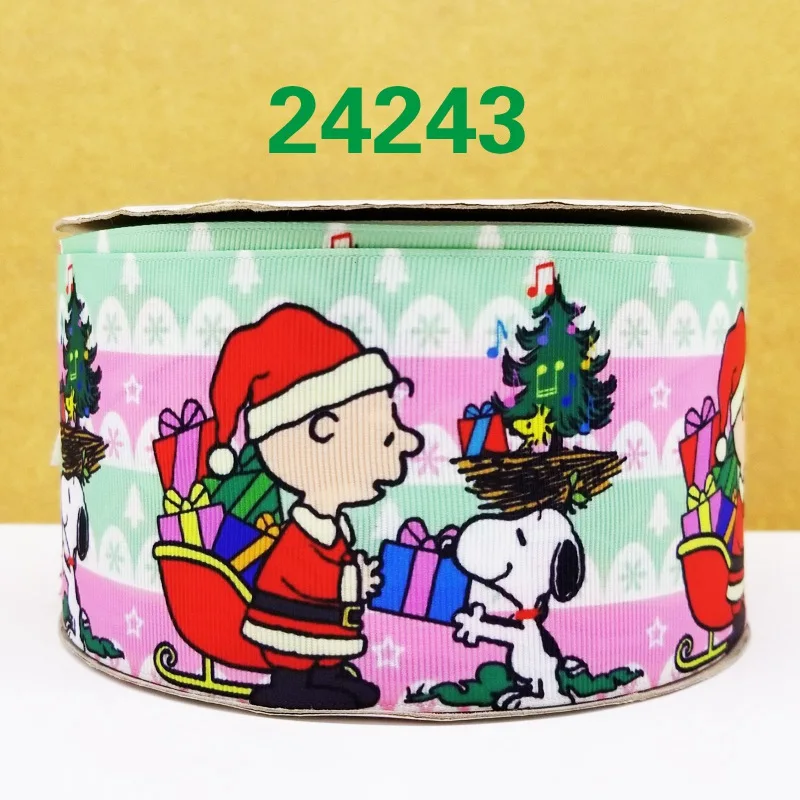 24243 50 двор мультфильм печатных grosgrain ленты 24643 - Цвет: 24243