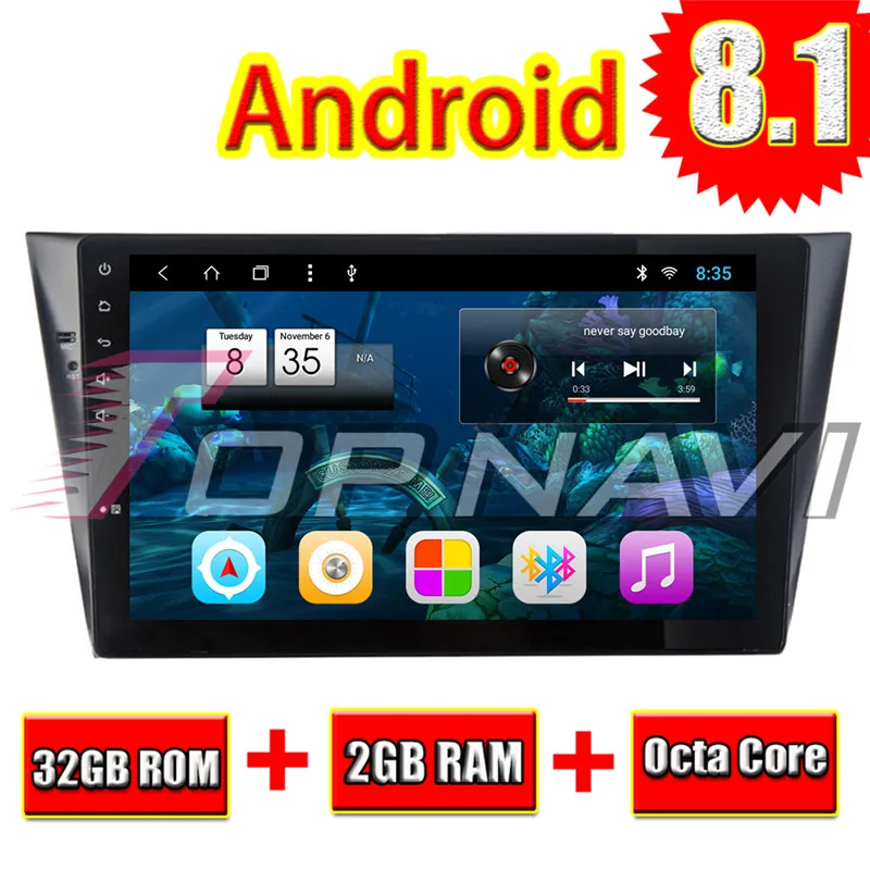 Автомобильная головка для VW Bora 2016 10 1 ''Android 8 Topnavi авто без DVD плеера