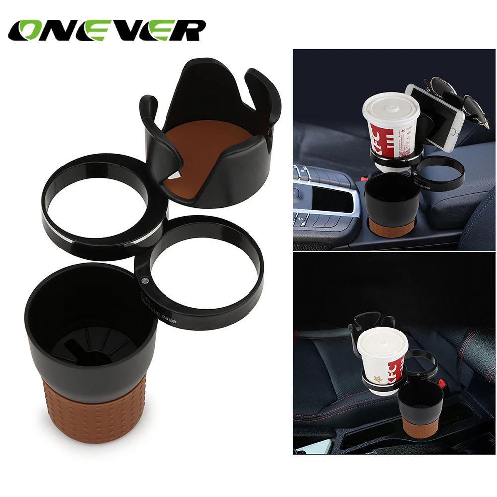 

Onever Multifunction Car Drinking Bottle Holder Rotatable Water Cup Holder Sunglasses Phone Organizer Car Interior Accessories