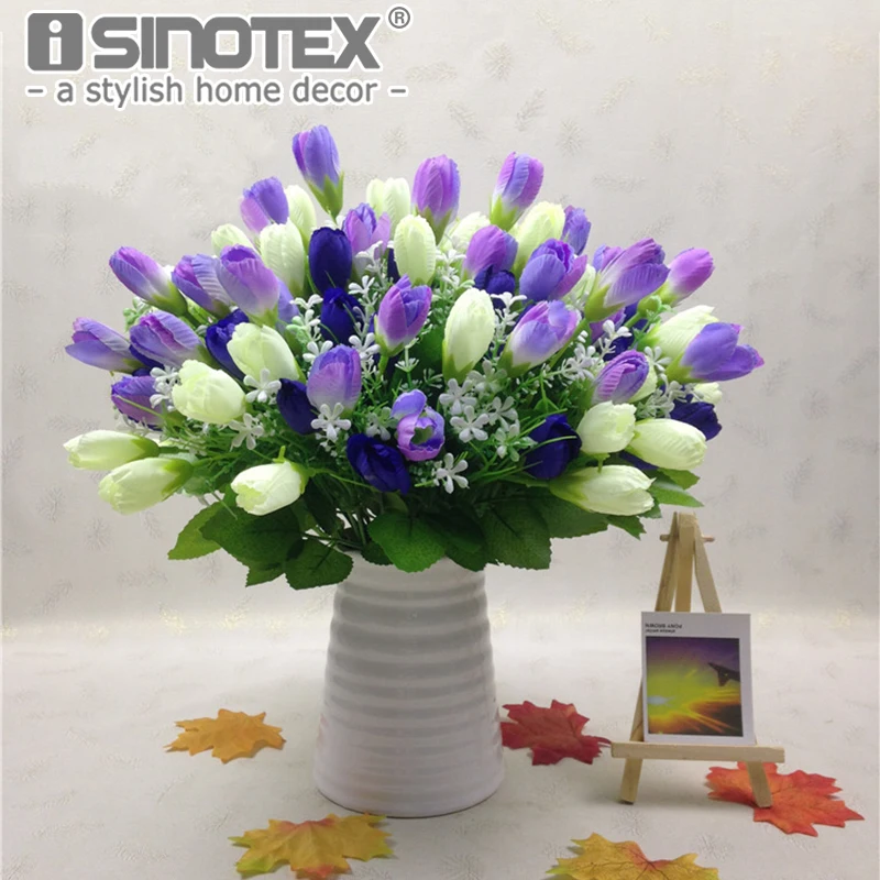 Мини букет тюльпанов с 15 головками сделай сам Свадебный домашний декоративный