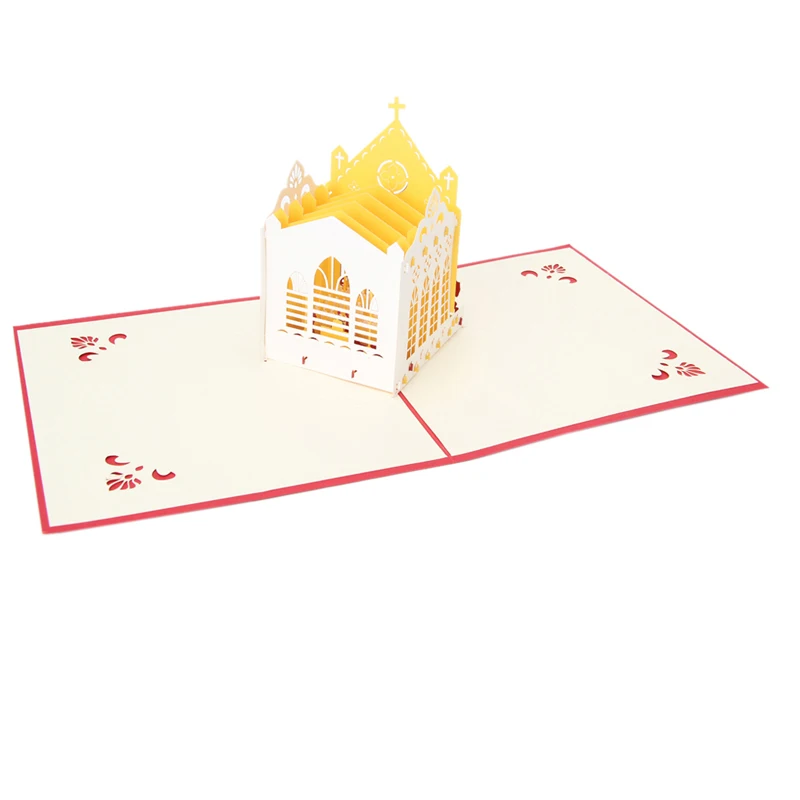 3D всплывающие Cartes Le chariot Valentin Mariage приглашение Anniversaire