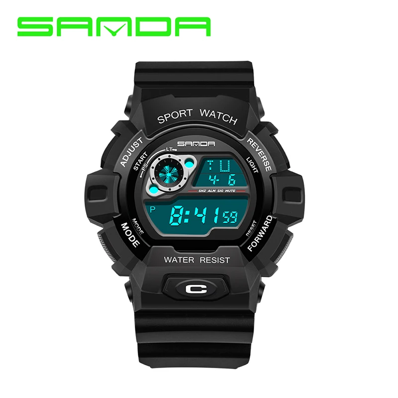 Shock Мужские Роскошные Аналоговые кварцевые цифровые часы G стиль спортивные