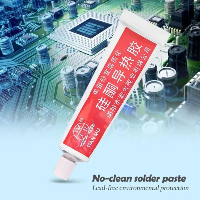 Затвердевающая термопроводящая силиконовая охлаждающая паста для процессора