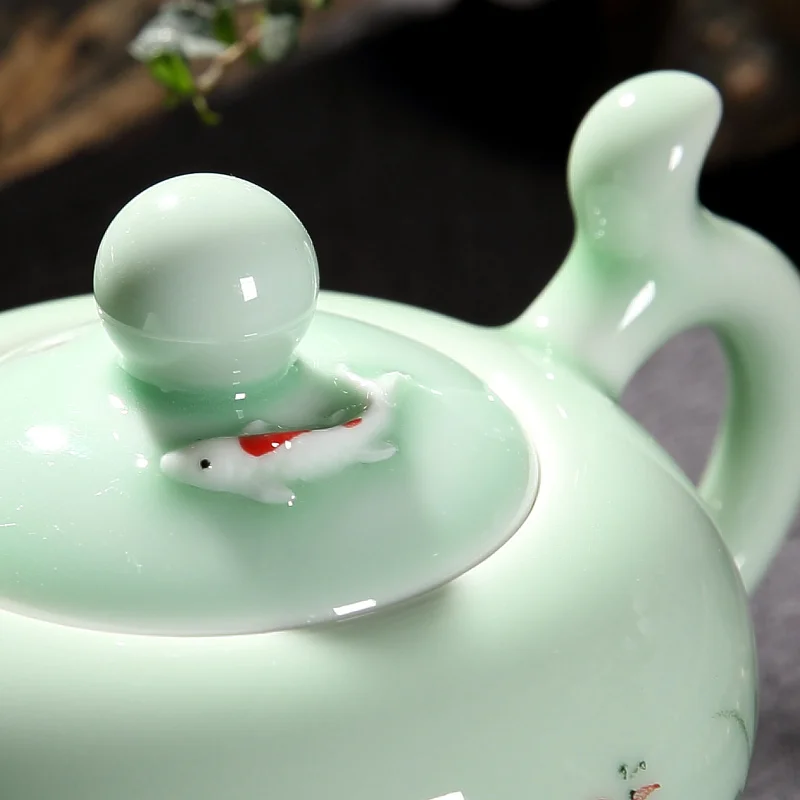 Чайный горшок Longquan Celadon в китайском стиле 220 мл | Дом и сад