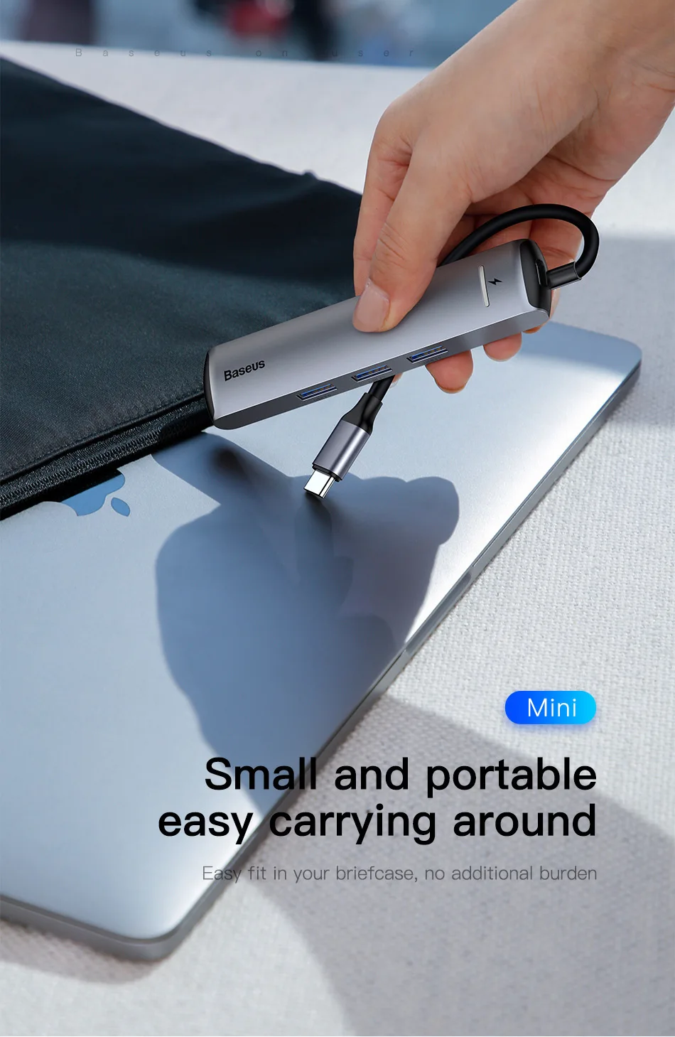 Baseus usb-хаб 3,0 USB C концентратор для MacBook Pro концентратор USB Type C RJ45 HDMI кардридер адаптер концентратор USB разветвитель компьютерные аксессуары for Mackbook Pro Air переходник USB HUB usb разветвитель