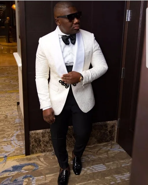 Новое поступление 2019 Мужская шаль с тиснением смокинги для жениха лацканами