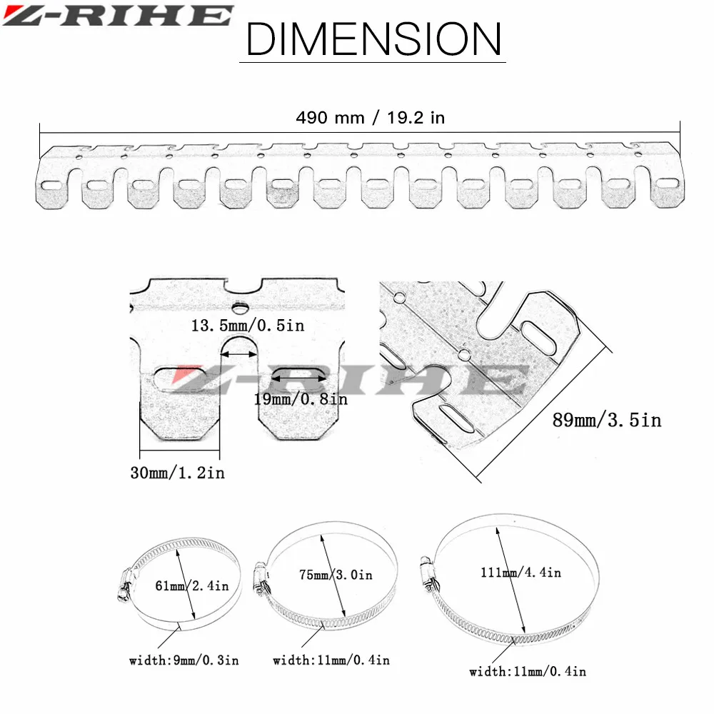 Лидер продаж глушитель выхлопной трубы мотоцикла протектор для ног тепловая