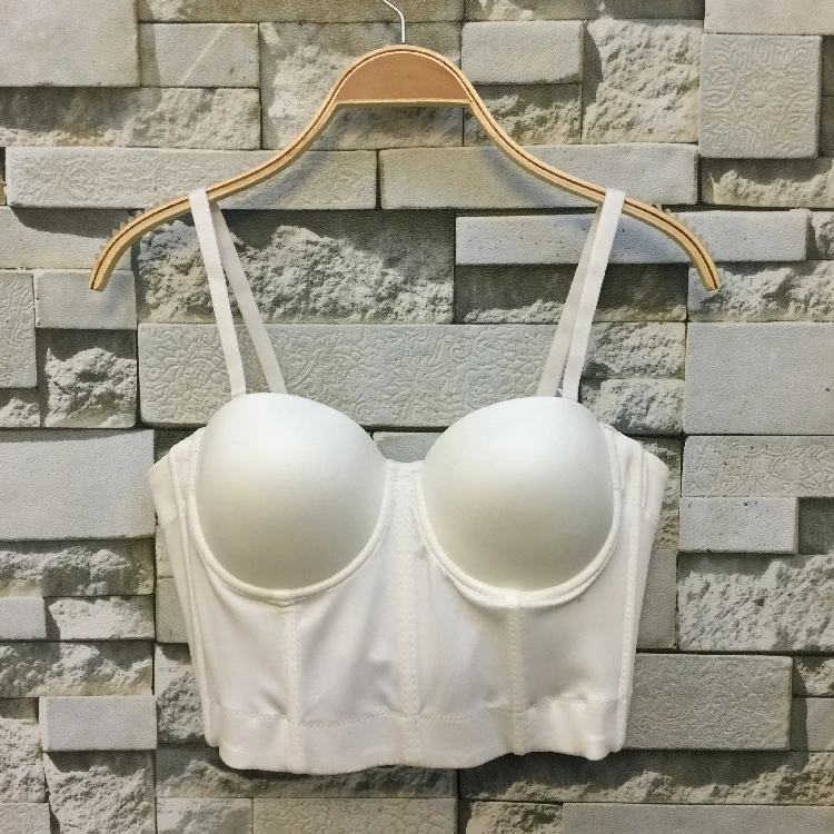 Основной гладкой спандекс пуш ап Bralet Для женщин Бюстгальтер Бюстье Обрезанные