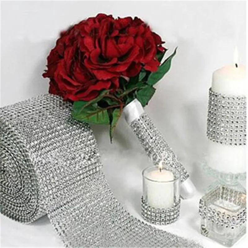 Новинка цепочка Стразы 90 см * 12 Алмазная сетка украшение для свадебного декора