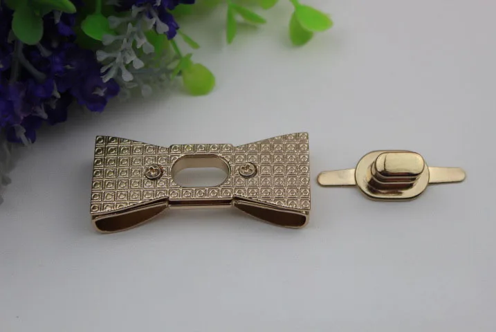 6 шт./лот аксессуары для чемоданов золотой замок из литья под давлением врезной