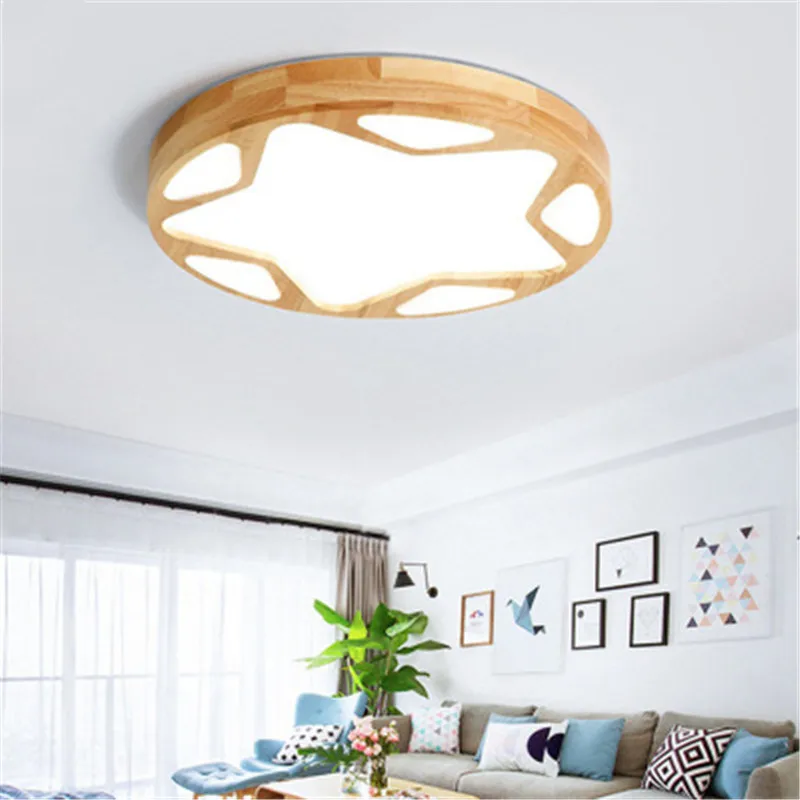 Нордический светильник в стиле лофт декоративный потолочный со звездами для