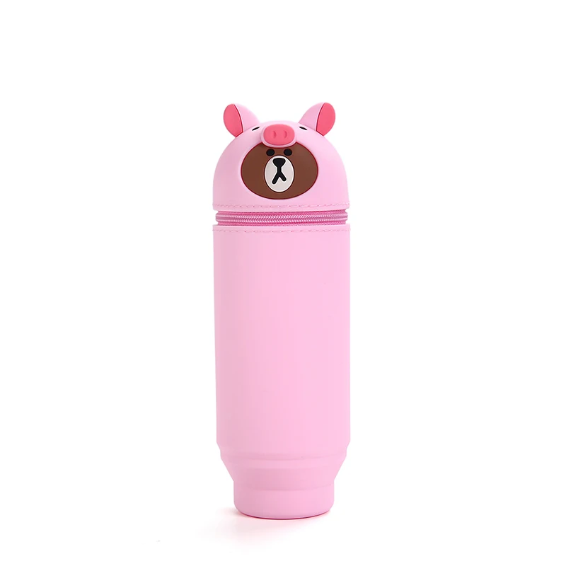 as Picture show Pencil Case School Supplies Estuche Escolar Pennen Etui Large Astuccio Porta Penne School Trousse Scolaire Style Silicone Bag - Цвет: as Picture show