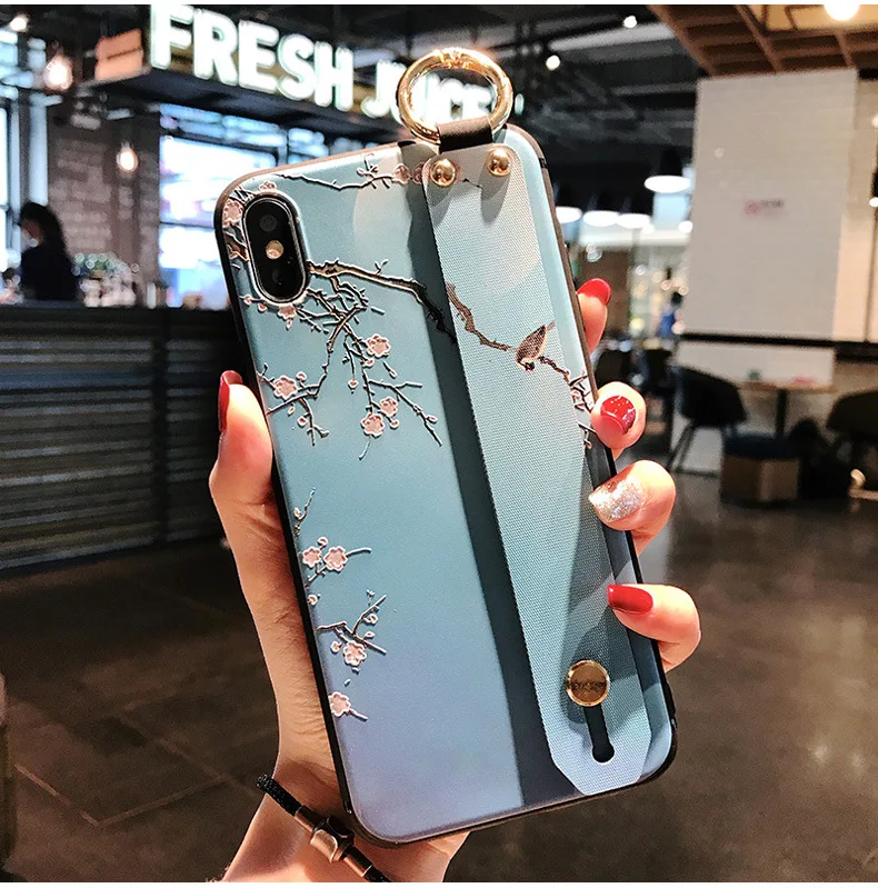 Чехол для телефона Xiao mi Red note 7 с 3D винтажным рельефным цветочным узором на