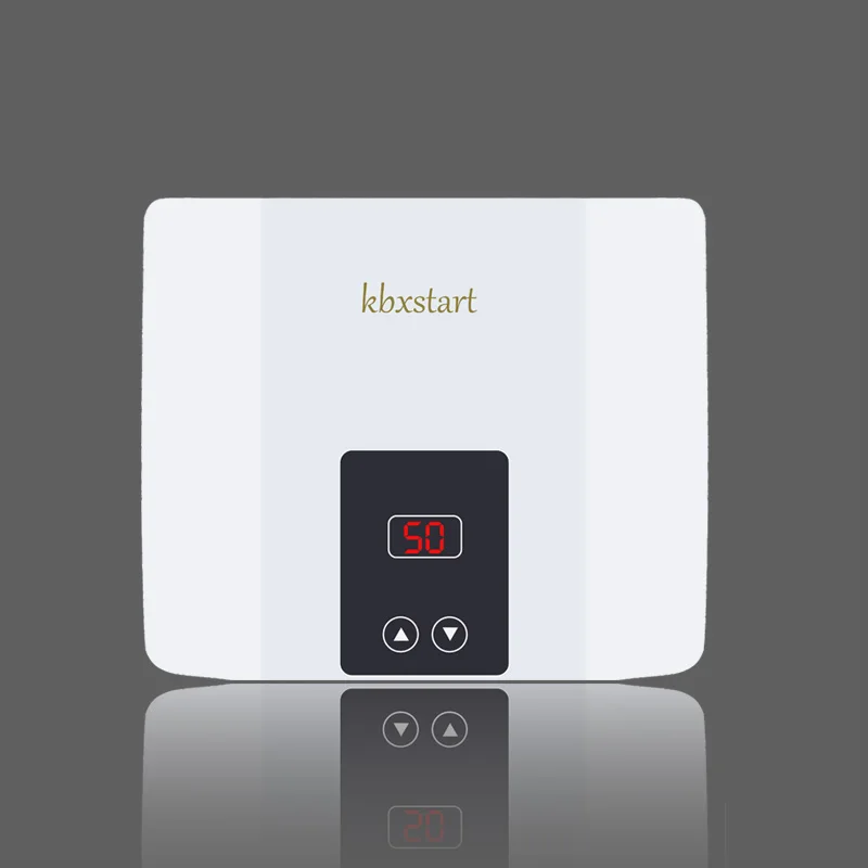 Мини Настенный водонагреватель мгновенного Tankless Электрический горячей воды термостат водонагревателя быстрый нагрев кухня/Ванная комната Душ 5500 Вт