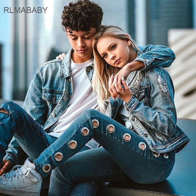 Rlmababy Повседневное боковые люверсы выдалбливают середины талии Жан карандаш