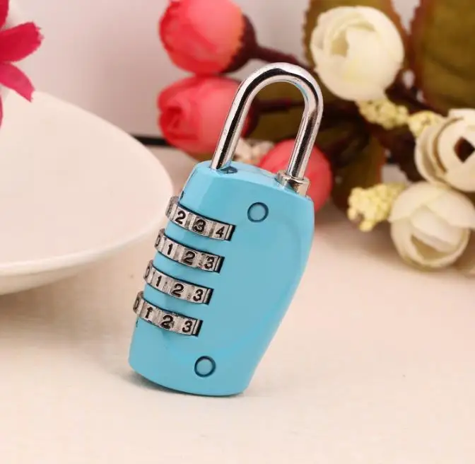 Новинка 200 шт./лот замок с 4 цифрами и паролем для багажа безопасности в дороге SN1214