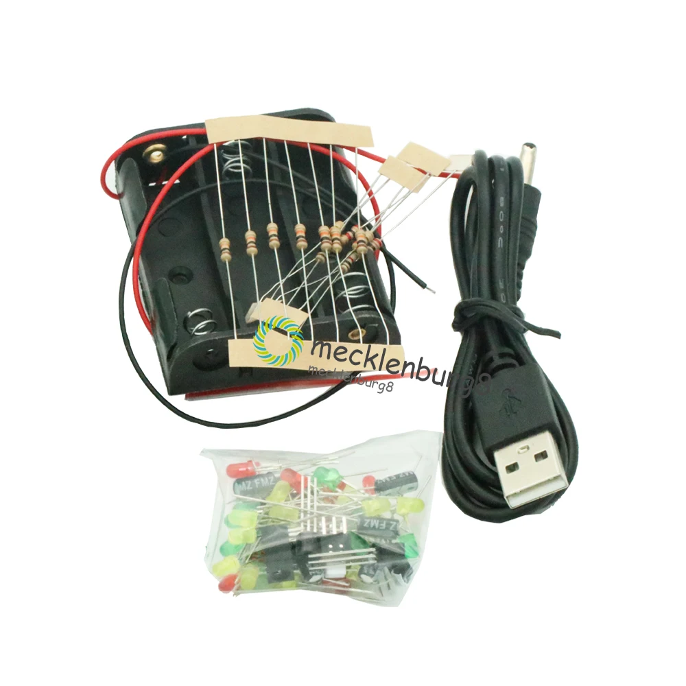 1 комплект .. 3D Рождественская LED елка DIY kit красный/зеленый/LED Желтый светодиодная