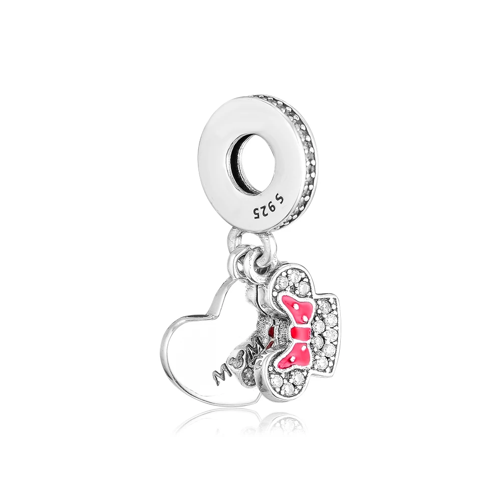 Подходит для браслетов Pandora с подвесками 100% 925 пробы серебряные ювелирные