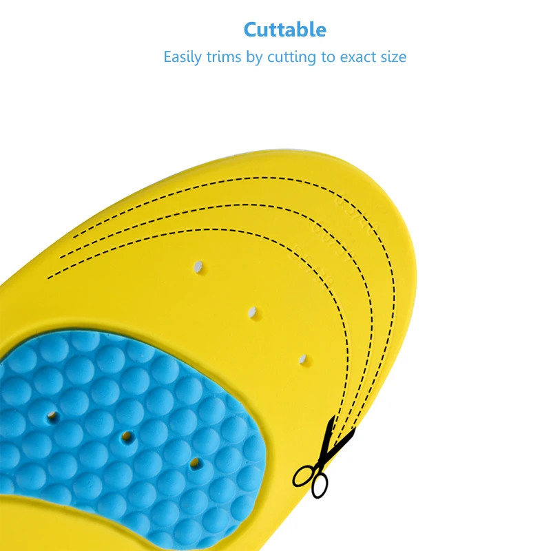 Полиуретановые амортизационные стельки с супинатором гелевые массажные коврики