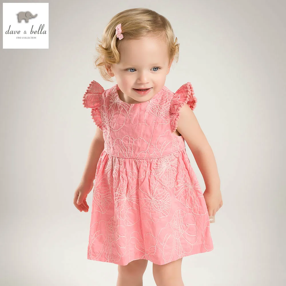 Db4442 Dave Bella лето платье принцессы для маленьких девочек детское торжественное