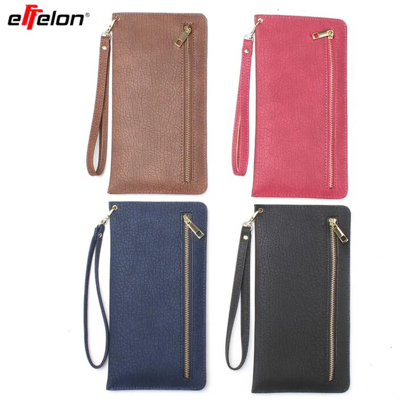 EFFelon тонкий кошелек со слотом Многофункциональный 6 3 дюймовый мужской для