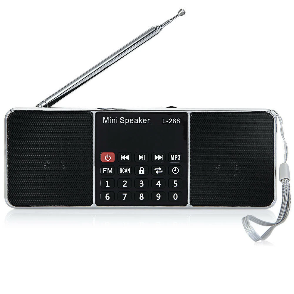 USB Перезаряжаемый цифровой радио Пешие прогулки стерео музыкальный плеер