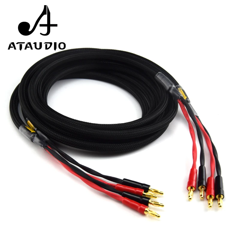 ATAUDIO S16 4 1 пара Hifi динамиков кабель высокой производительности 4N OFC Fever Audio Line м 2 5 3