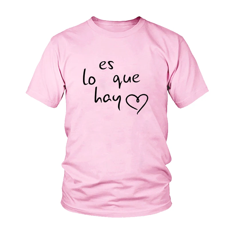 

Spainish Lucky Crewneck Es Lo Que Hay Heart Tshirt Letter Tumblr Fashion Unisex Shirt Women Mens Graphic Tops Tees Cute