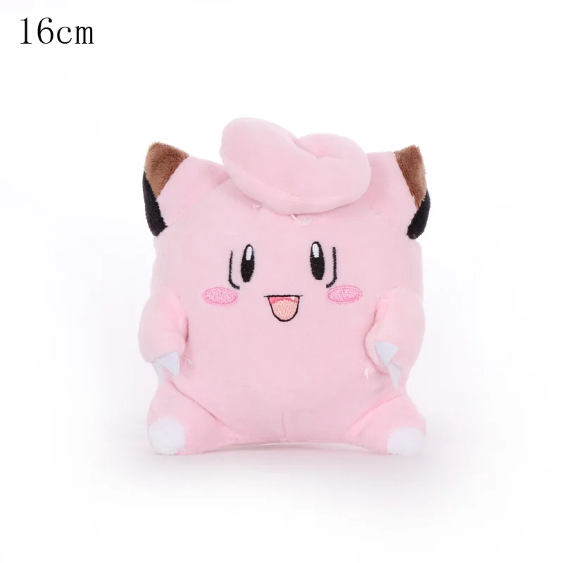 Clefairy 16cm Рождественский подарок Аниме Пикачу чармандер Бульбазавр белка эльф плюшевые мягкие куклы прекрасная коллекция детские игрушки - Цвет: Clefairy 16cm