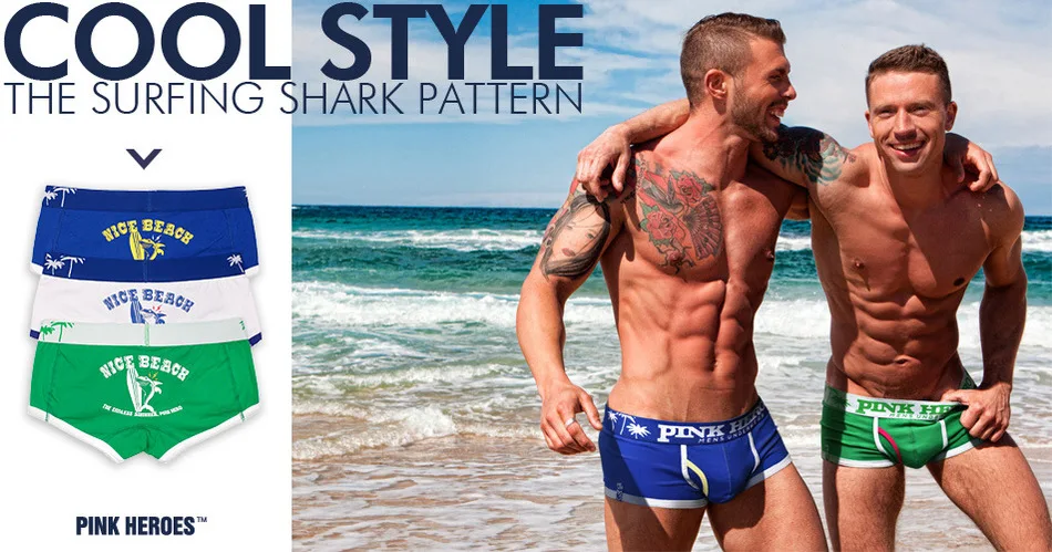 PINK HEROES удобные трусики пляжный отдых принт с героями мультфильмов u образные