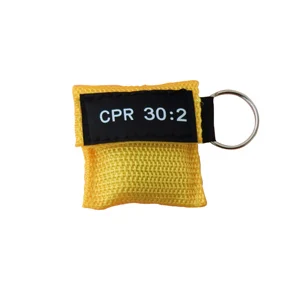 yellow 2 шт CPR маска CPR для лица Shiled с односторонним клапаном CPR 30: 2 реаниматорные маски первой помощи спасательный Тренировочный Набор инструмент для здоровья - Цвет: yellow