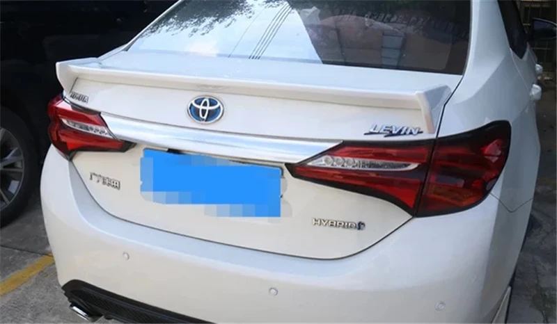 Дизайн самолета спойлер для toyota corolla год Высококачественная надрезаемая подкладка, ABS задний спойлер багажника краска
