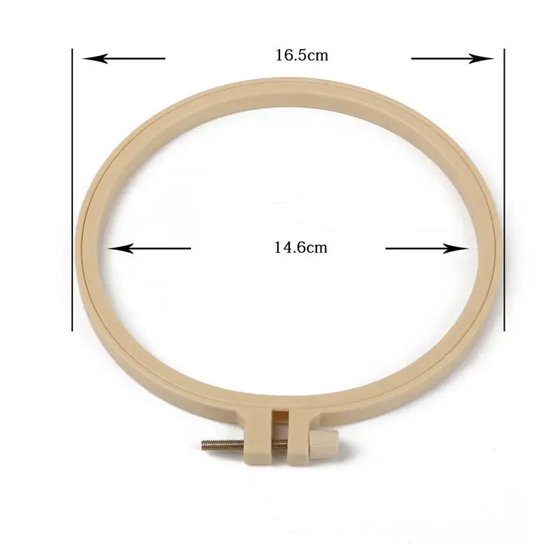 16.5cm 1 шт./лот, 9-27,5 см, пластиковая рамка, кольцо для вышивки, сделай сам, устройство для вышивки крестом, круглая петля, ручные бытовые швейные инструменты - Цвет: 16.5cm