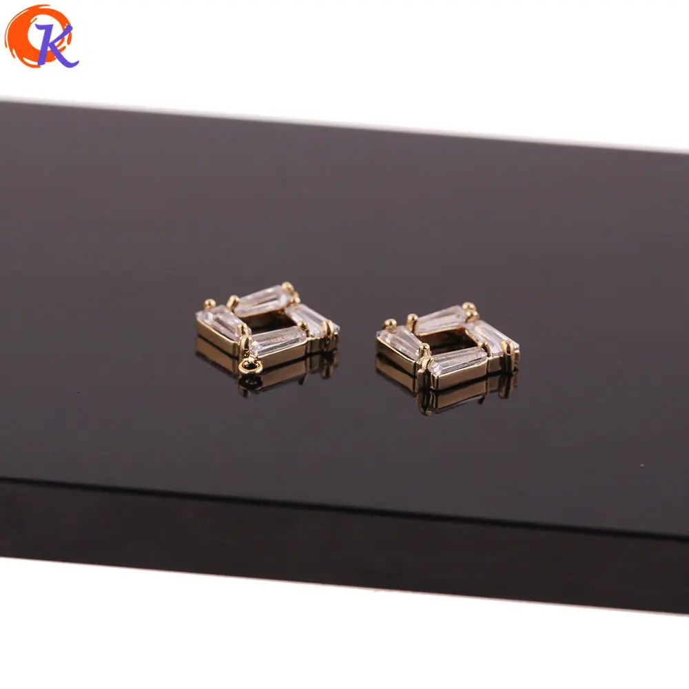 

Cordial Design 20Pcs 13*17MM Jewelry Accessories/Earring Connectors/Genuine Gold Plating/DIY Making/Hand Made/Earring Findings