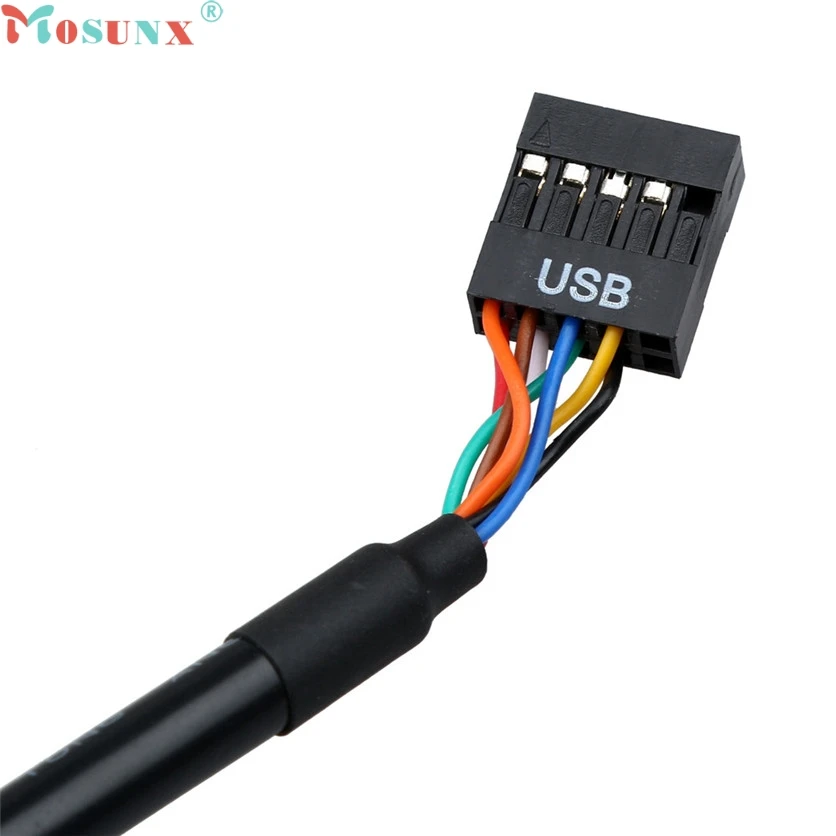 Кабель-переходник Mosunx Simplestone 12 см 19-контактный разъем USB3.0 на 9-контактный USB2.0 для