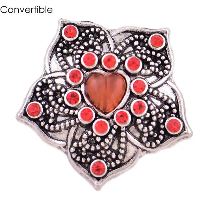 2018 элегантный Rivca Камея цветок кристалл горный хрусталь Магнитная Брошь для