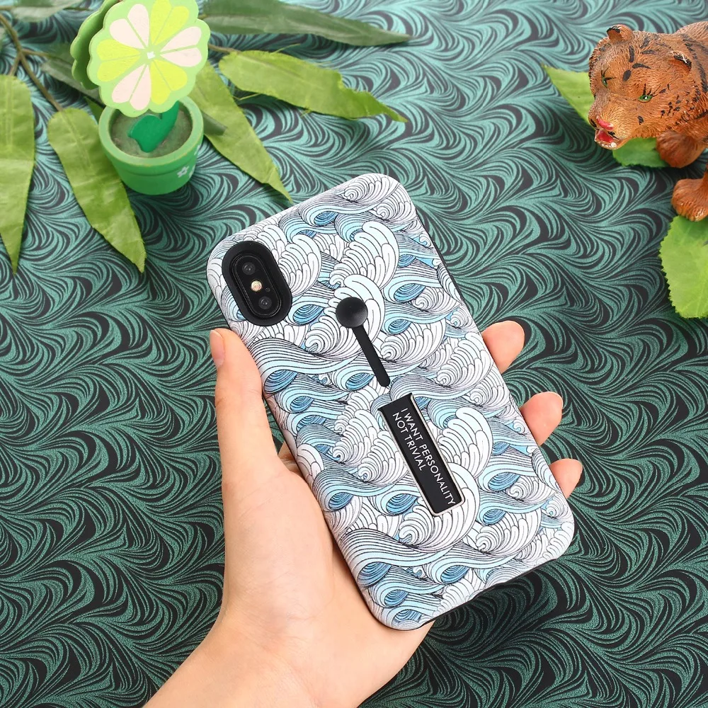 Узорчатый чехол для iPhone 7 6 X Китай Стиль ТПУ + Чехлы телефона мифический узор