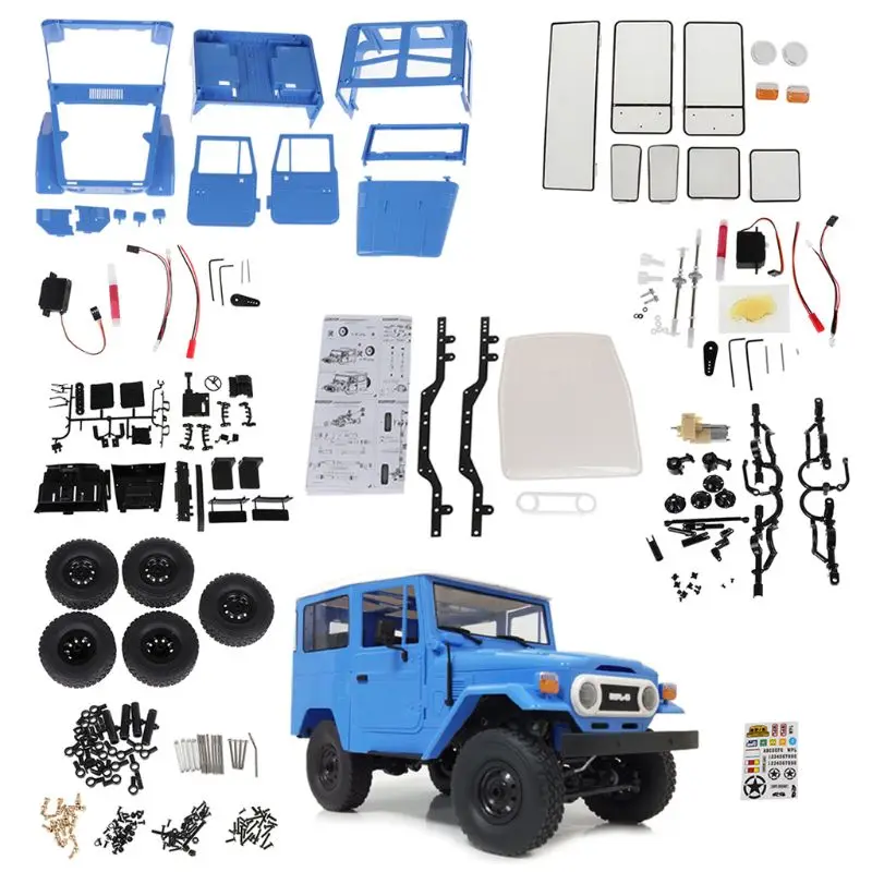 WPL C34 комплект версия 1:16 FJ40 4WD Альпинизм внедорожник Грузовик дистанционное управление автомобиля DIY аксессуары