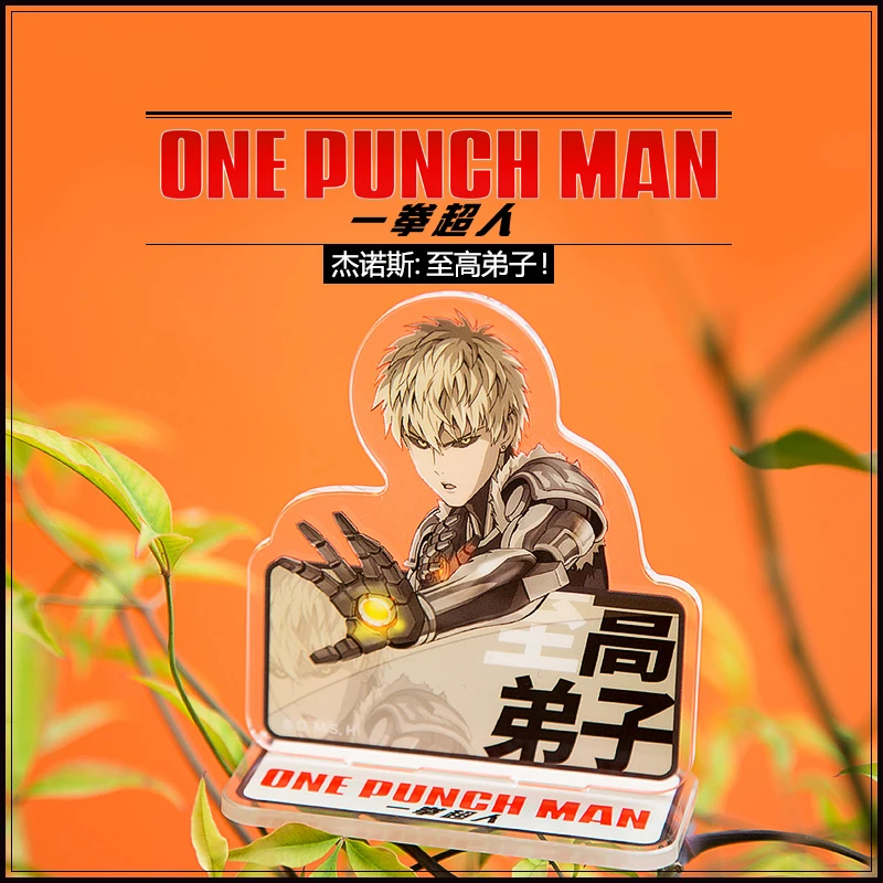 Японское аниме ONE PUNCH MAN Saitama Genos Tatsumaki Косплей фигурка на акриловой подставке