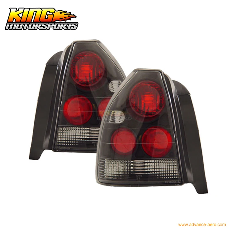 Подходит для 1996 2000 Honda Civic 3Dr хэтчбек задние фонари черный 97 98 США Бесплатная