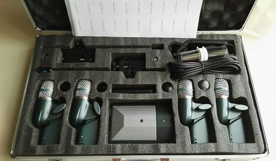 Новый набор для BETADMK7 XLR барабанного микрофона в штучной упаковке с чемоданом 7