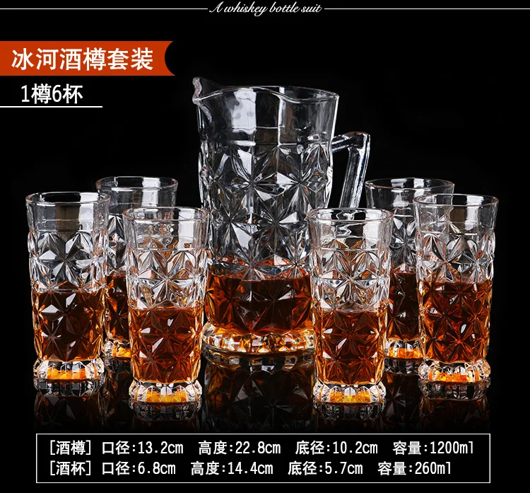 Special wine bottle, cold and hot kettle, Crystal Whisky cup, wine glass, red wine glass, liquor cup, wine cooler, wine pot