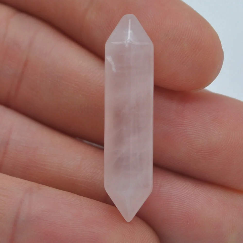 

35x8MM Rose Crystal Cabochon CAB GEM Crystal Pillar Jewelry Pendant Making (5 pcs/lot) H202