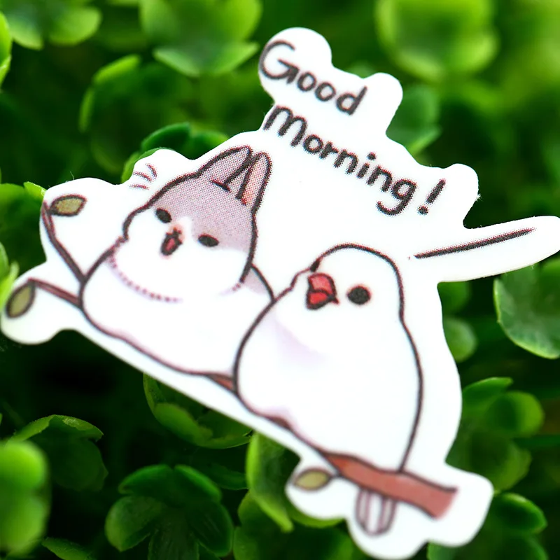 40 шт./лот Милая толстая бумага с кроликом наклейка упаковка DIY Дневник Украшение