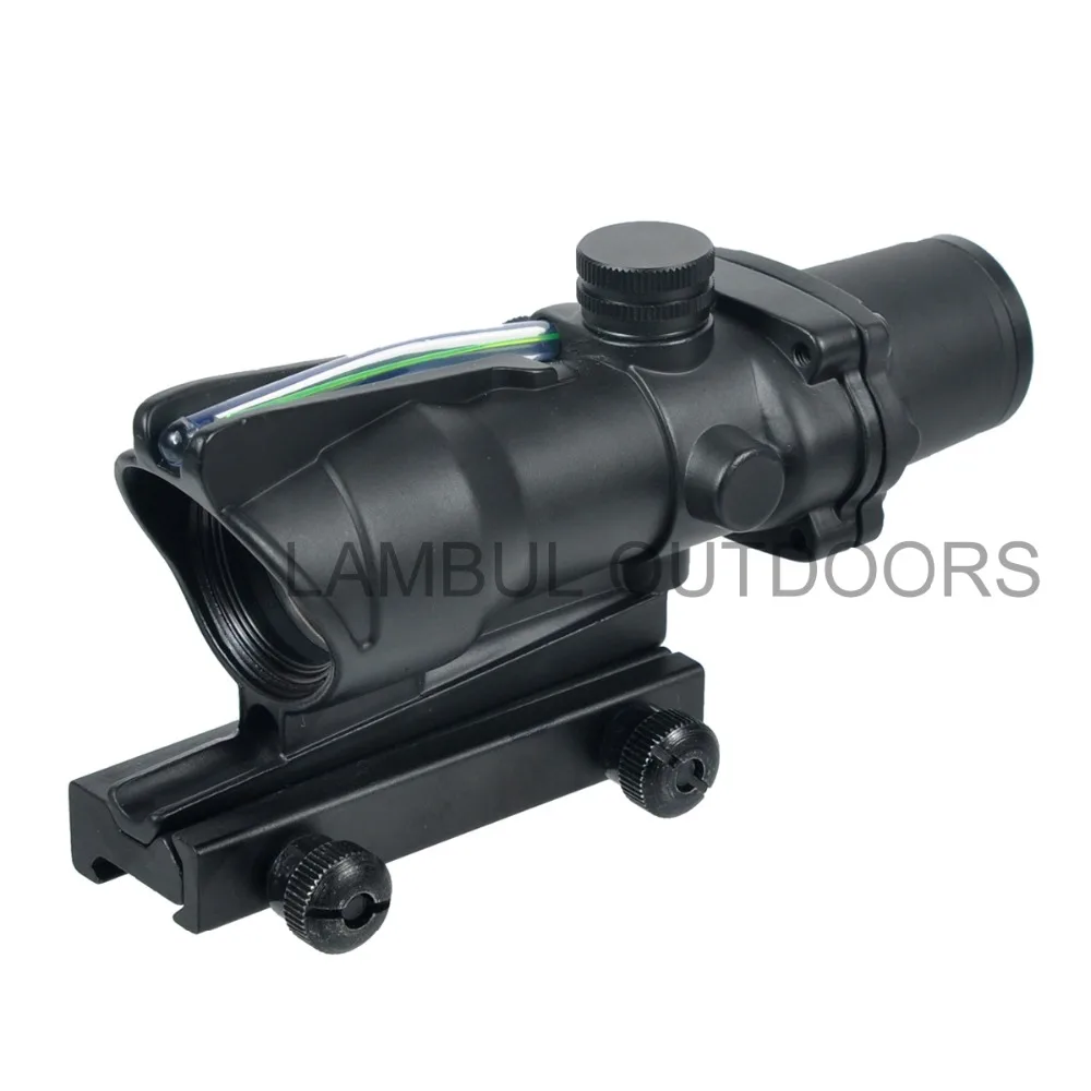Охотничий прицел BDC ACOG 4X32 оптика из настоящего волокна красный зеленый с